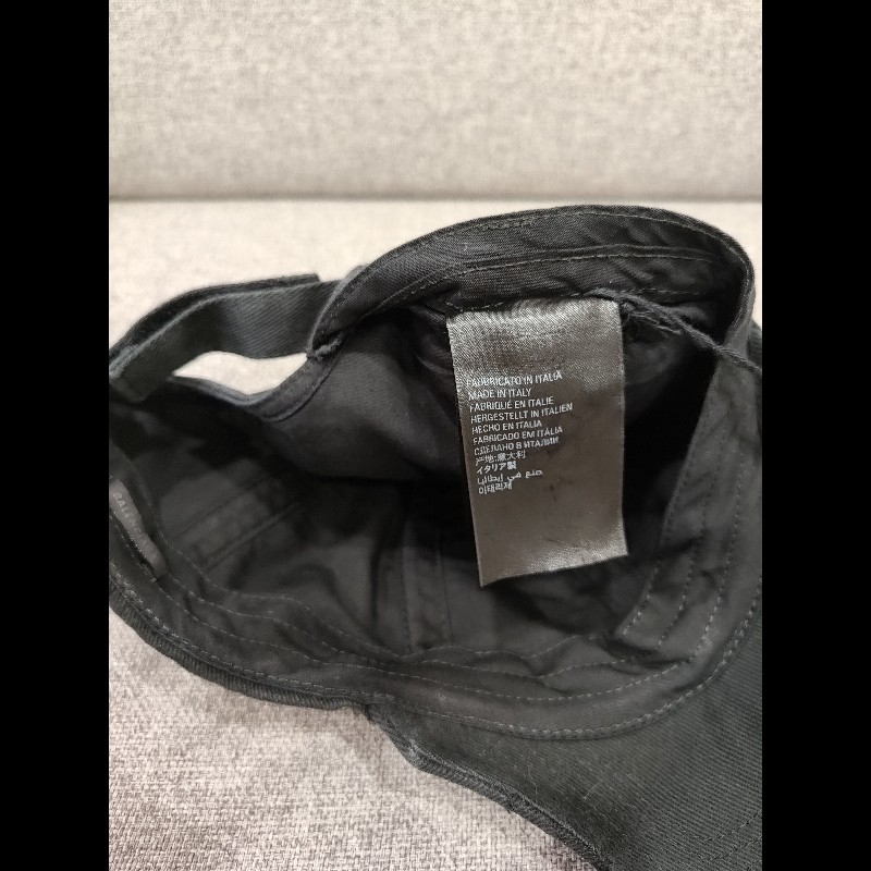 Balenciaga 750716 Logo 巴黎世家 黑色帆布 刷舊 金屬環 刺繡 棒球帽 帽子 帽 全新 S 號-14