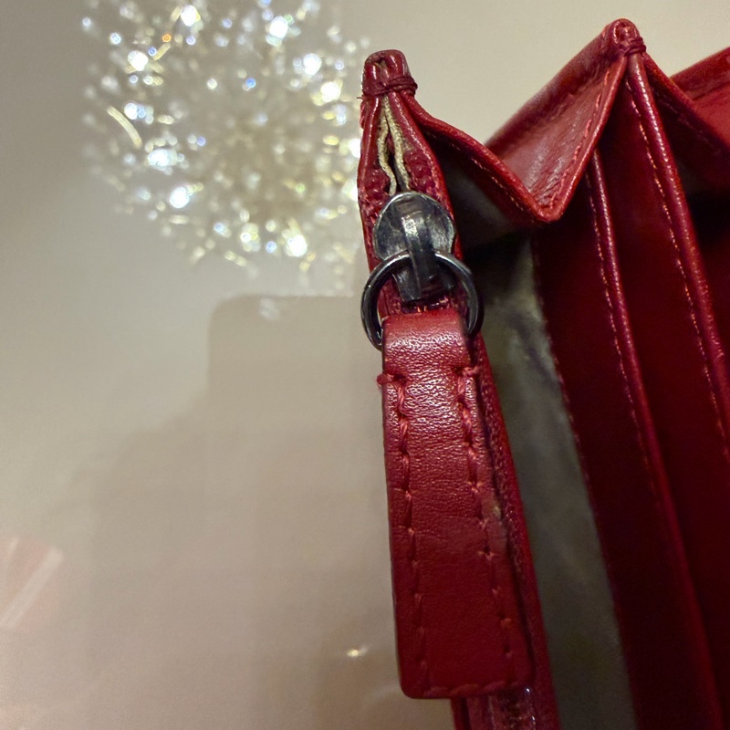 Burberry品牌格紋壓紋長夾-12