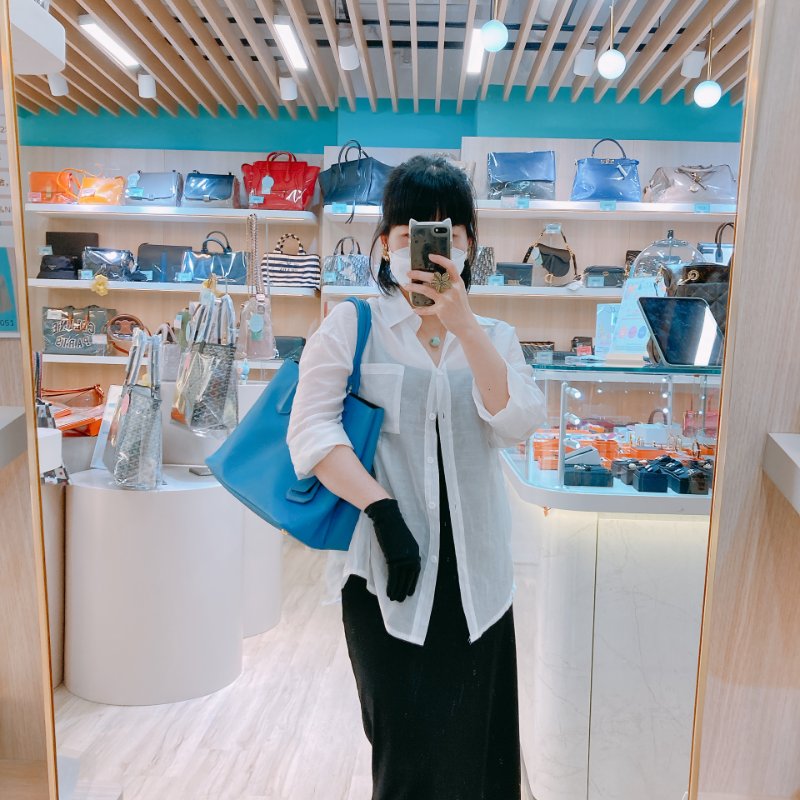 MS0605 Prada 普拉達 十字紋牛皮 殺手包 藍色 金扣 手提包 肩背包 單肩 斜背 Saffiano Double Bag Calfskin Blue x GHW-22