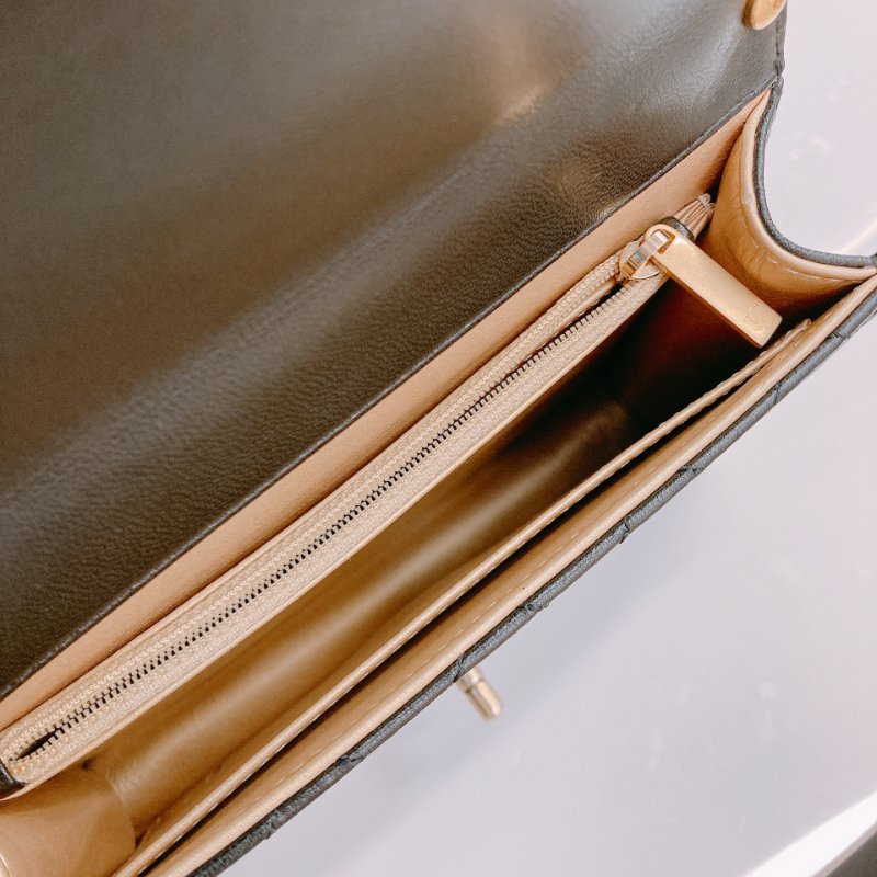 MS0606 Chanel 香奈兒 透明珍珠 標誌 翻蓋 鏈條 斜背包 腋下包 Chic Acrylic Pearl Flap 19cm Calfskin Black x GHW-15