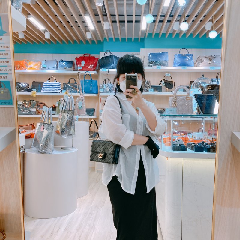 MS0606 Chanel 香奈兒 透明珍珠 標誌 翻蓋 鏈條 斜背包 腋下包 Chic Acrylic Pearl Flap 19cm Calfskin Black x GHW-23