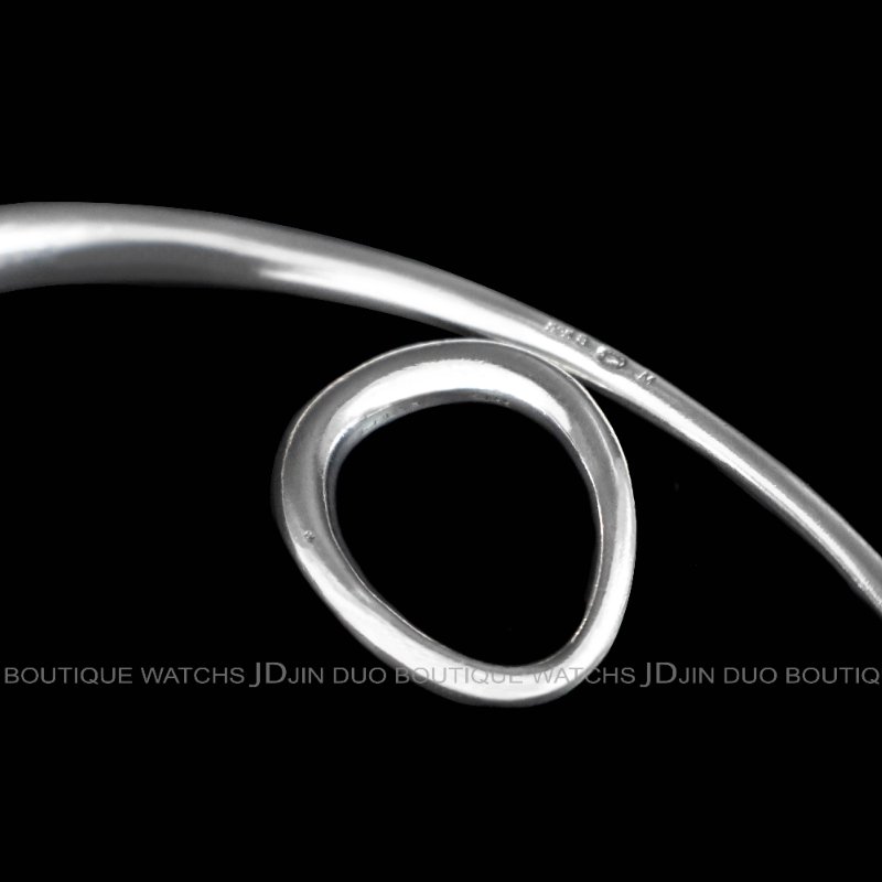 金鐸精品~C786 GEORG JENSEN喬治傑生Offspring系列鵝蛋型925銀手環戒指-6