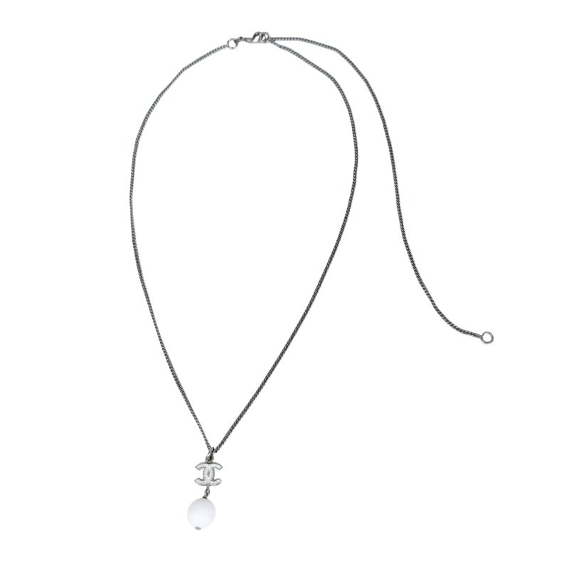 CHANEL CC 珠珠吊飾 頸鏈-2