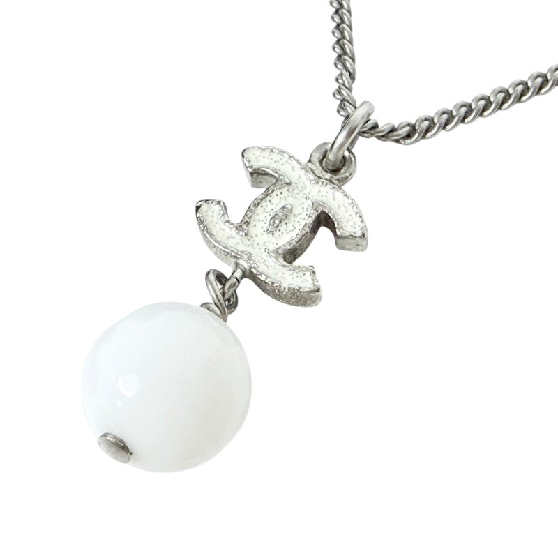CHANEL CC 珠珠吊飾 頸鏈-5