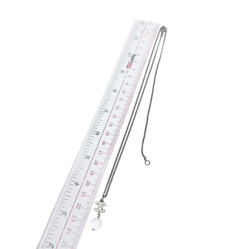 CHANEL CC 珠珠吊飾 頸鏈-9