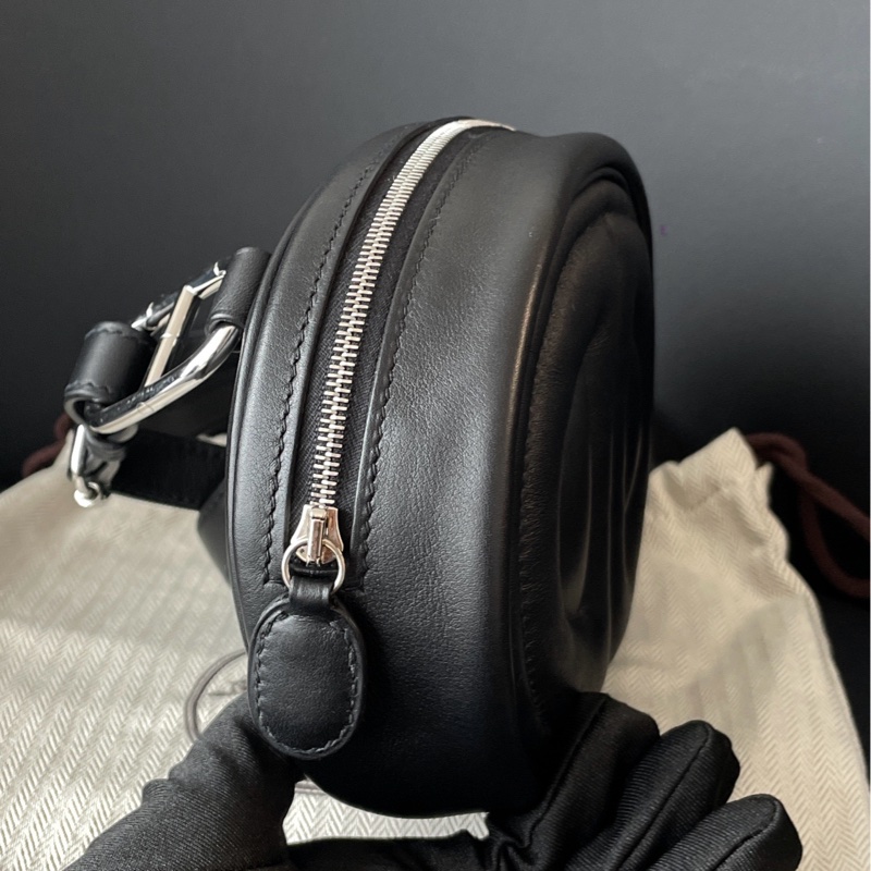 Hermes 愛馬仕 豬鼻子腰包intheloop腰包黑色銀扣-4