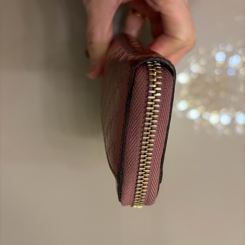 Gucci Logo壓紋卡夾附鑰匙鏈-7