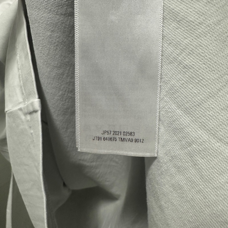 巴黎世家 刺繡 balenciaga 短袖 白灰色-6