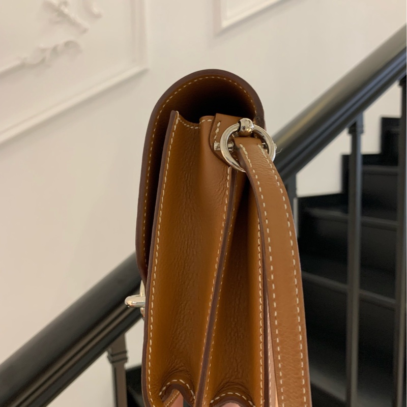 Hermes 愛馬仕 豬鼻子 19 roulis  mini 金棕原始成色-1