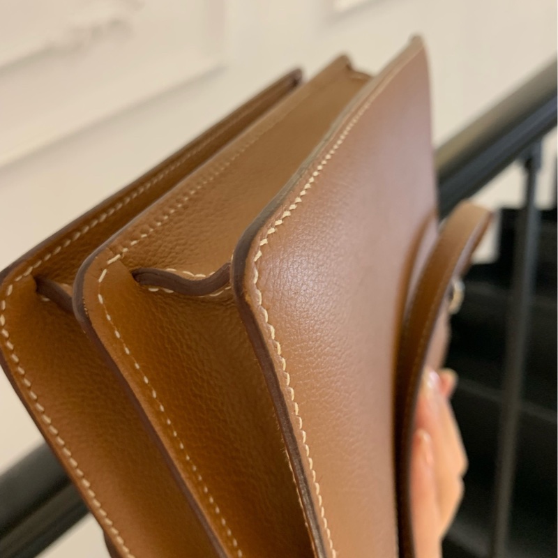 Hermes 愛馬仕 豬鼻子 19 roulis  mini 金棕原始成色-8