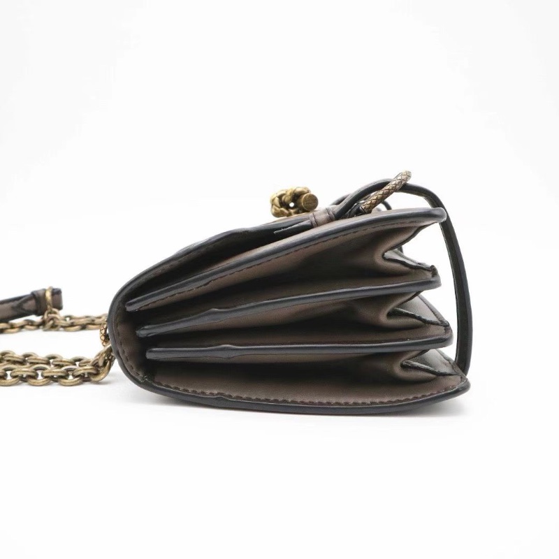 BV City Kont 鏈條包 橫版郵差包 大象灰24*14*8 98新配件塵袋-2