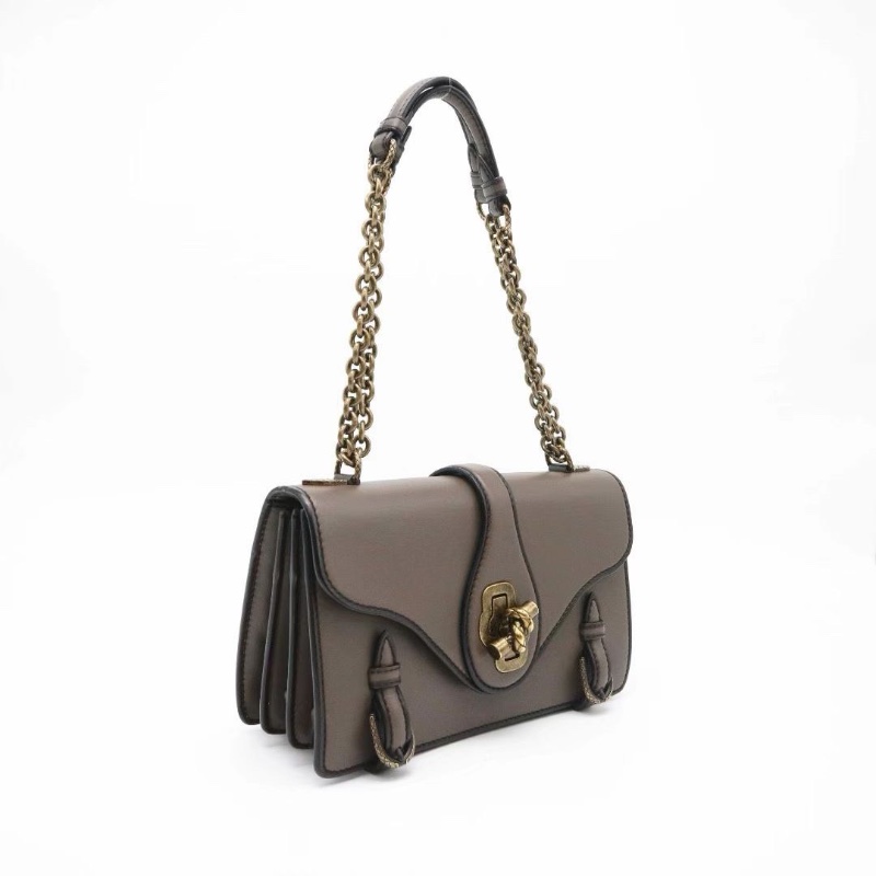 BV City Kont 鏈條包 橫版郵差包 大象灰24*14*8 98新配件塵袋-5