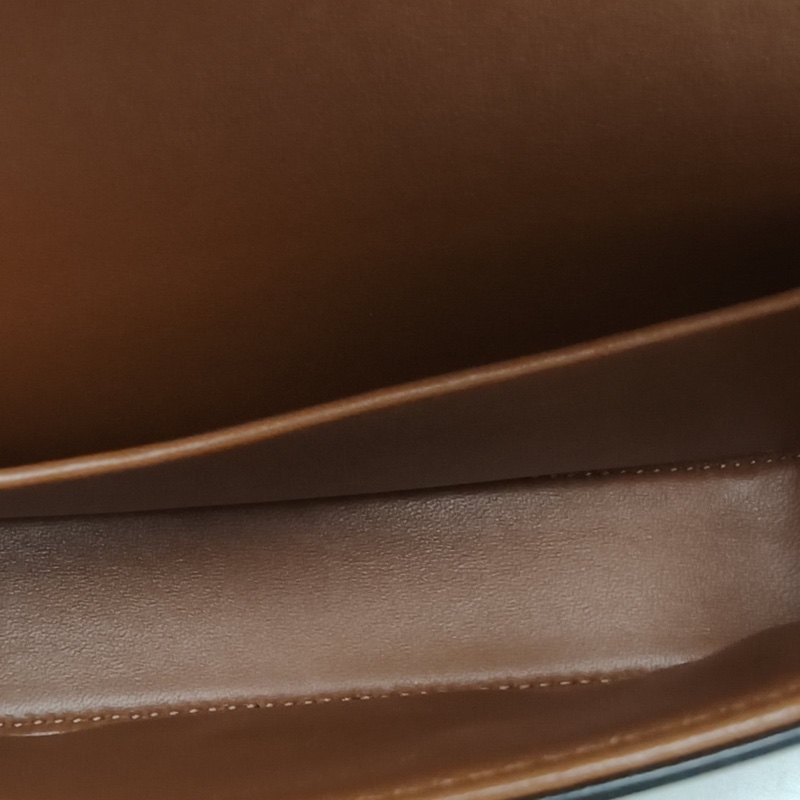 CELINE Triomphe凱旋門金屬鎖扣橫版肩背包老花PVC-5