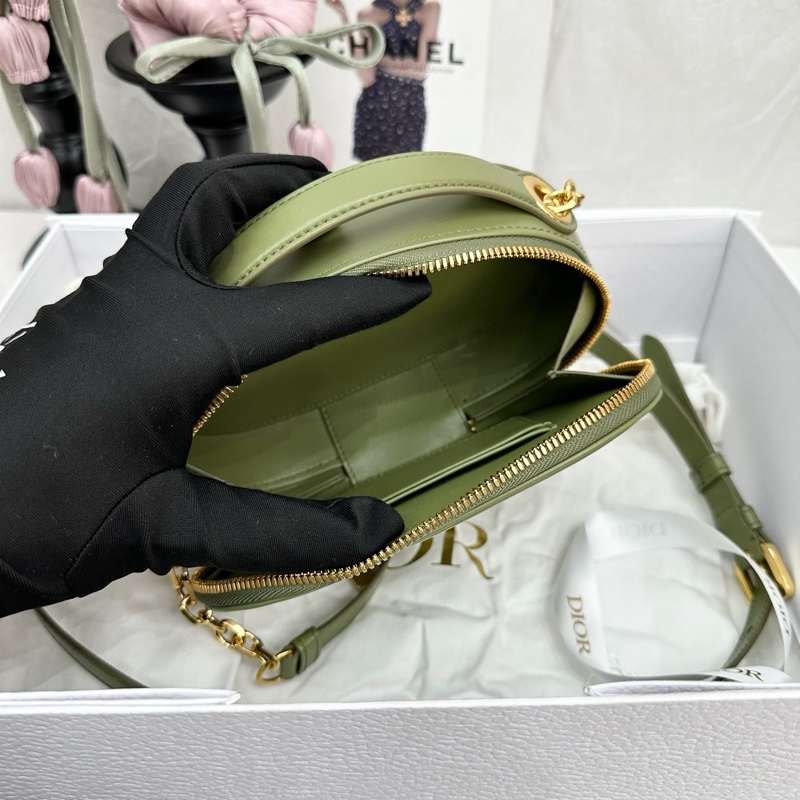 迪奧/Dior 牛油果綠豬鼻子鏈條包-4