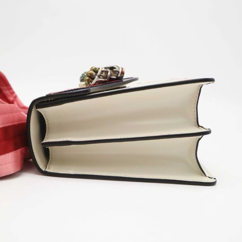 Gucci 限量款 龍頭緞帶包 手提斜背包25*15*9 99新配件塵袋-3