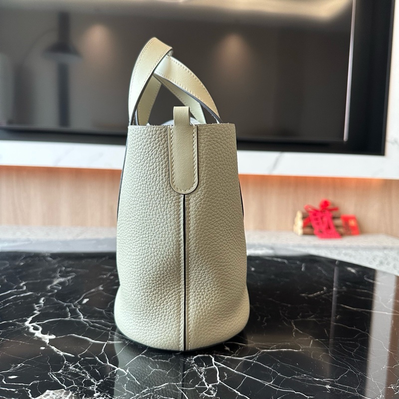 HERMES愛馬仕 In The Loop 菜籃子18 金扣 菜籃子豬鼻子-2