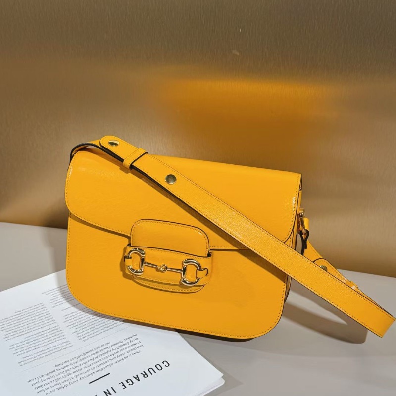 Gucci 1955 馬銜扣 金黃色 中號馬鞍包25.5*19 99新配件塵袋-4