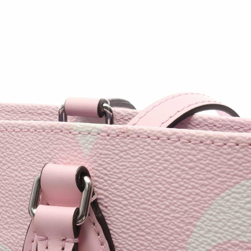 路易威登 OnTheGo GM 單肩包/手提包，塗層帆布和皮革，Escale，女士，粉紅色/多色，M45191-12