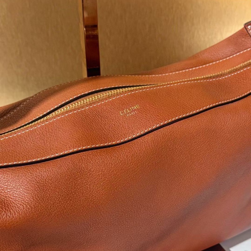 Celine Romy系列 焦糖色 腋下肩背包牛皮 中號34*5*16cm 99新配件塵袋-2