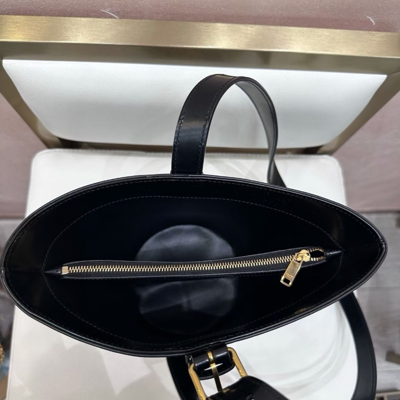 Celine DansParis系列黑金水桶包肩背包14*22.5  98新配件塵袋-3