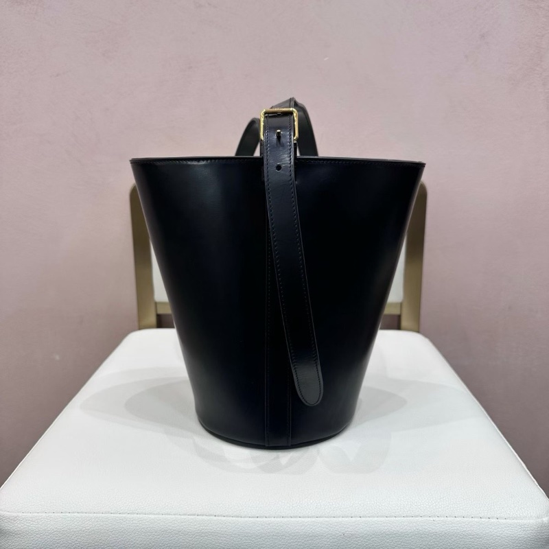 Celine DansParis系列黑金水桶包肩背包14*22.5  98新配件塵袋-8