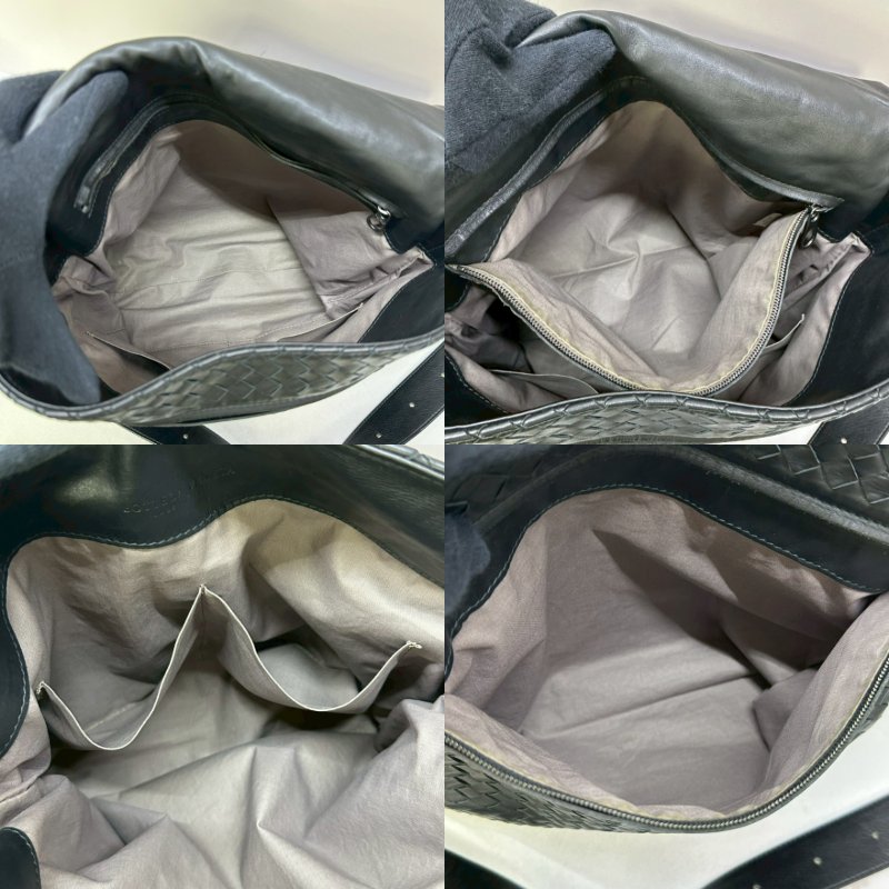 BV 編織小羊皮翻蓋式郵差包-3