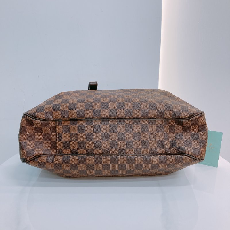 MS0607 Louis Vuitton 路易威登 棕棋盤 手提包 單肩包 金扣 Evora MM Canvas Daimer Brown x GHW-4
