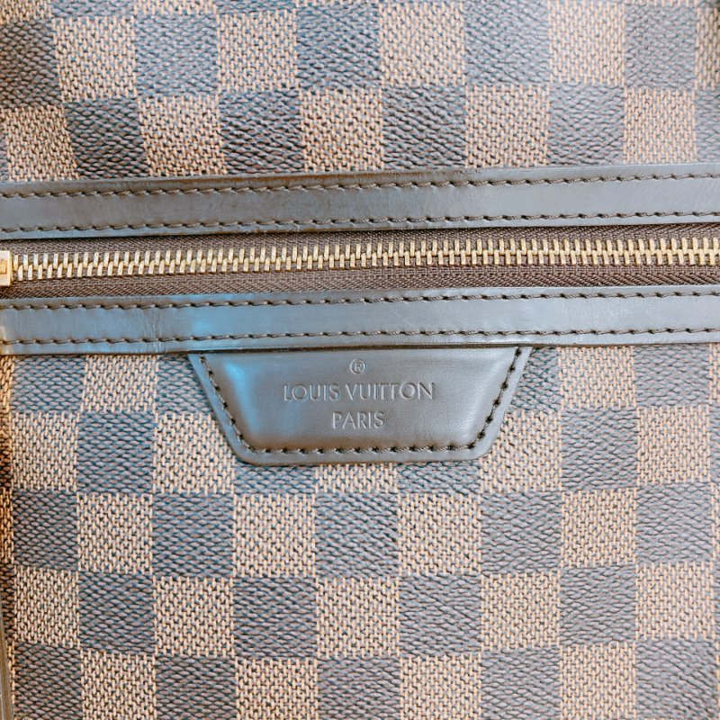 MS0607 Louis Vuitton 路易威登 棕棋盤 手提包 單肩包 金扣 Evora MM Canvas Daimer Brown x GHW-9