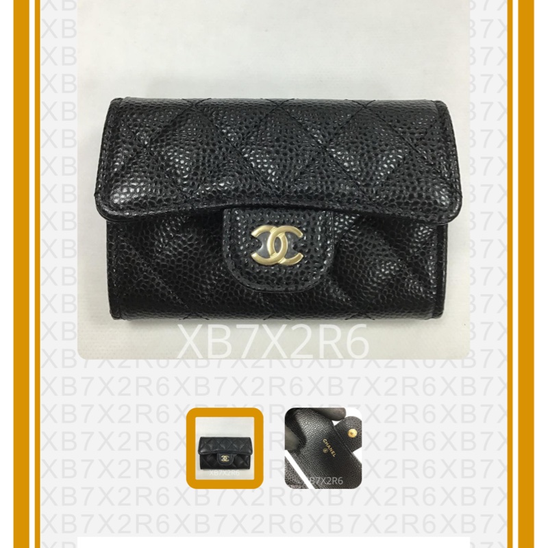 chanel 香奈兒 零錢包 黑金款 金球限定包裝-14