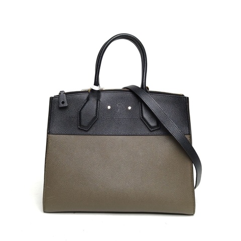 LOUIS VUITTON CitySteamer中號拼色牛皮金扣2018