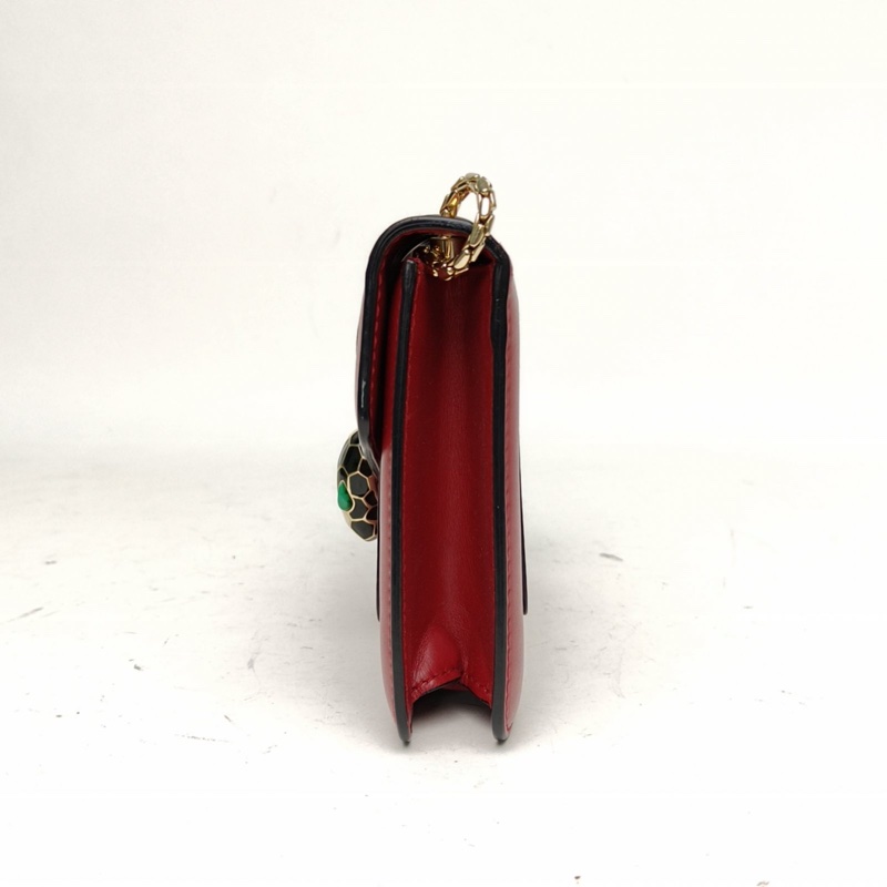 BVLGARI SerpentiForever蛇頭包woc紅色牛皮-1