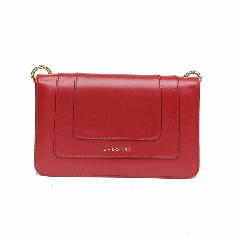 BVLGARI SerpentiForever蛇頭包woc紅色牛皮-2