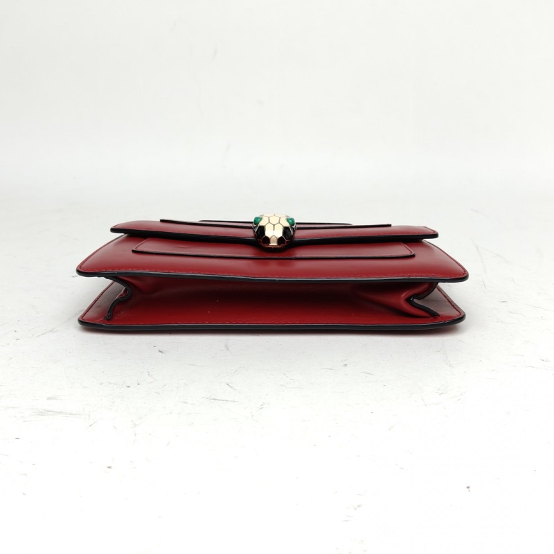 BVLGARI SerpentiForever蛇頭包woc紅色牛皮-3