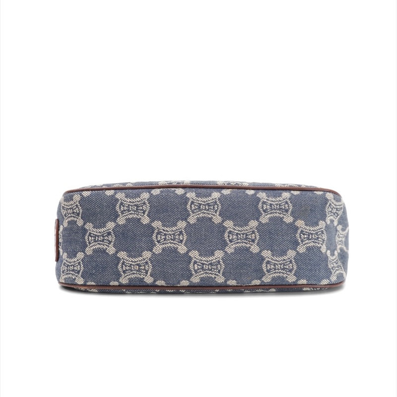 中古Celine單寧凱旋門腋下包-10