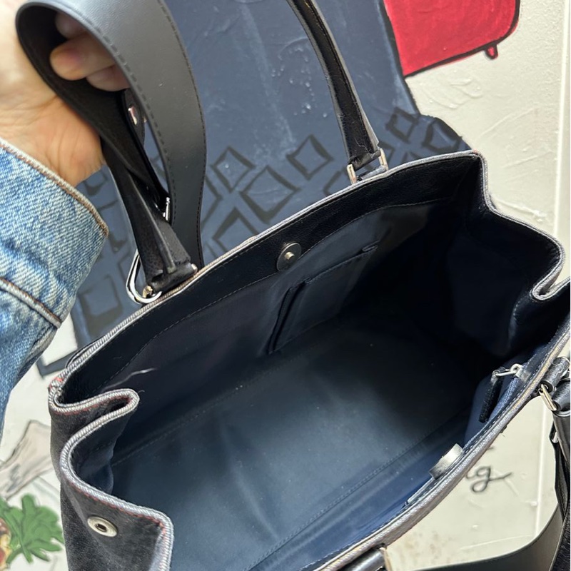 迪奥 老花 牛仔布 denim 飛行員系列 托特包 y2k 日本女明星同款 包包 手袋 dior flight tote bag shoulder bag-4