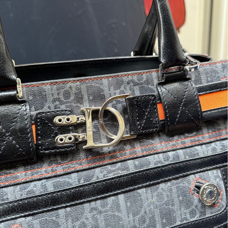迪奥 老花 牛仔布 denim 飛行員系列 托特包 y2k 日本女明星同款 包包 手袋 dior flight tote bag shoulder bag-8
