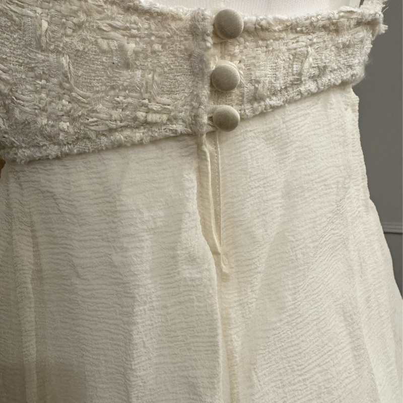 《新歡舊愛》正品CHANEL香奈兒米白色背心34/XS~S-6