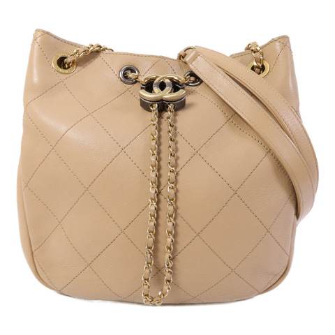 CHANEL 牛皮皮革Egyptian Amulet金扣鏈帶肩背袋