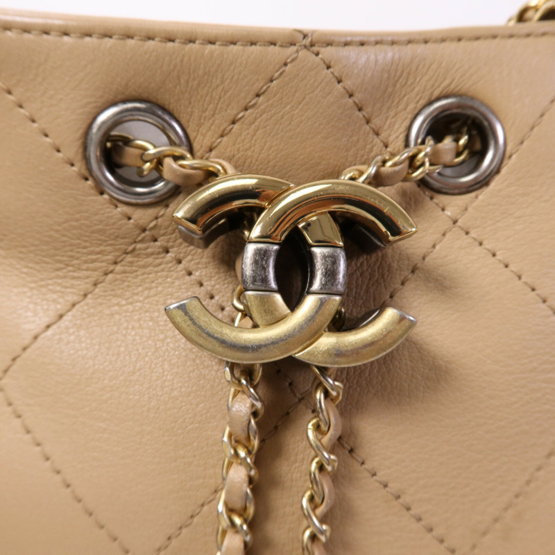 CHANEL 牛皮皮革Egyptian Amulet金扣鏈帶肩背袋-6