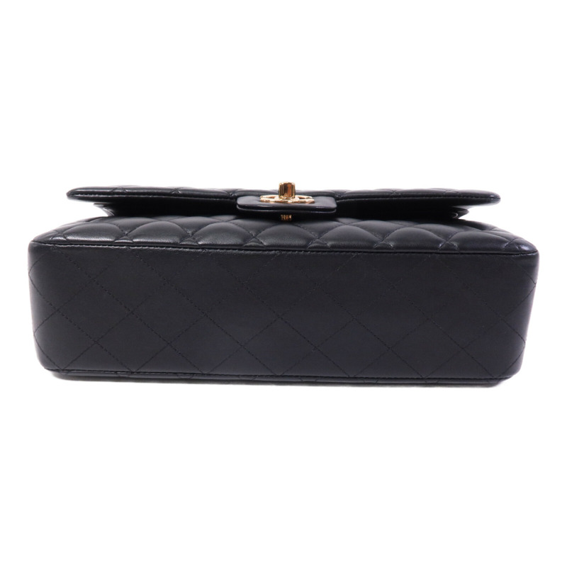 CHANEL 羊皮皮革Classic 25金扣鏈帶肩背袋-3