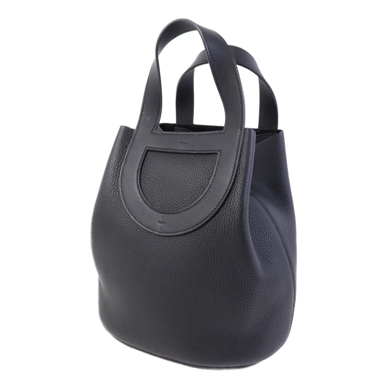 HERMES Clemence皮革In The Loop 23金扣手挽袋-2