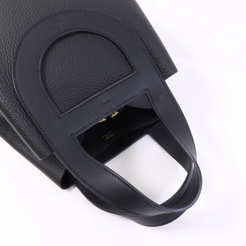 HERMES Clemence皮革In The Loop 23金扣手挽袋-8