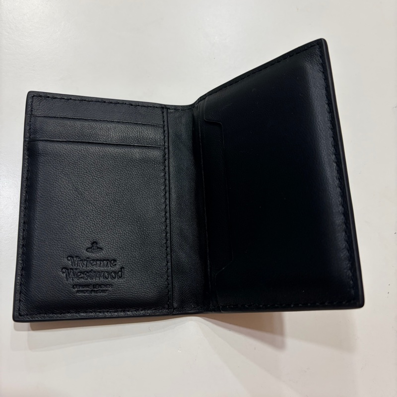 Vivienne Westwood 品牌LOGO 皮革雙摺卡夾-8