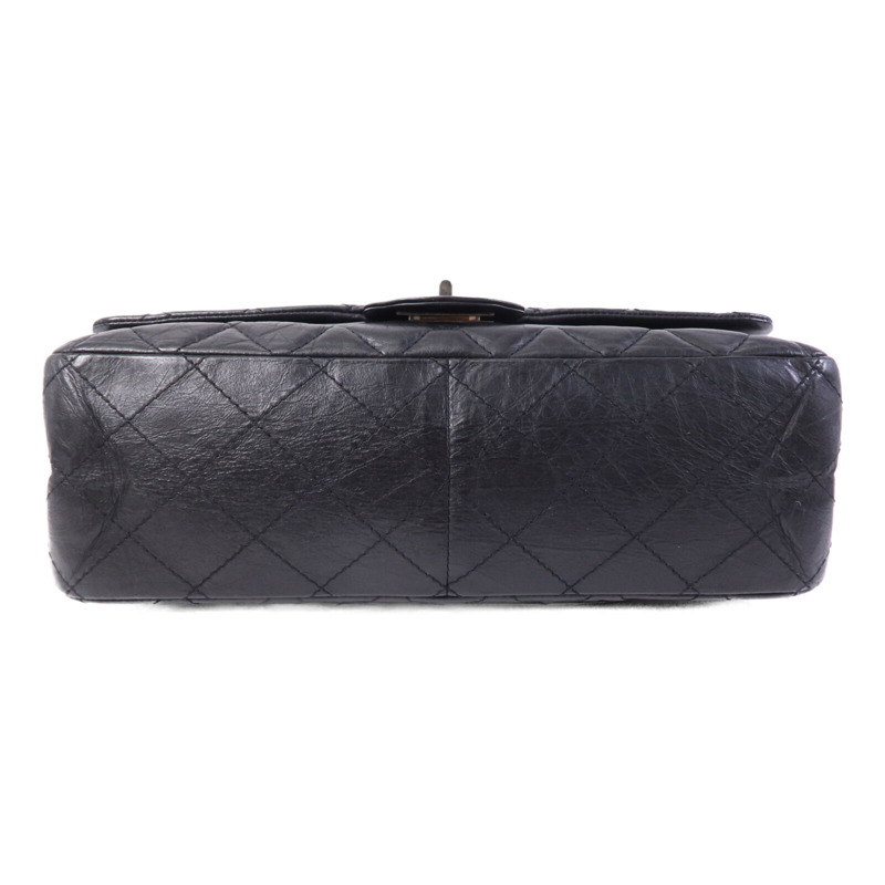 CHANEL 牛皮皮革2.55 Large銀扣鏈帶肩背袋-3