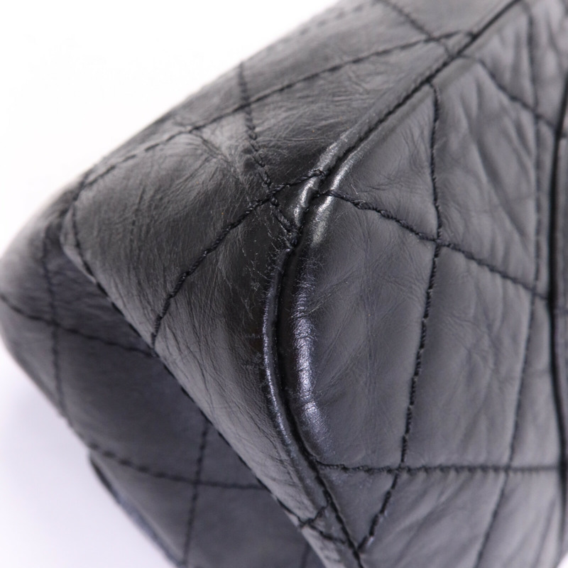 CHANEL 牛皮皮革2.55 Large銀扣鏈帶肩背袋-12