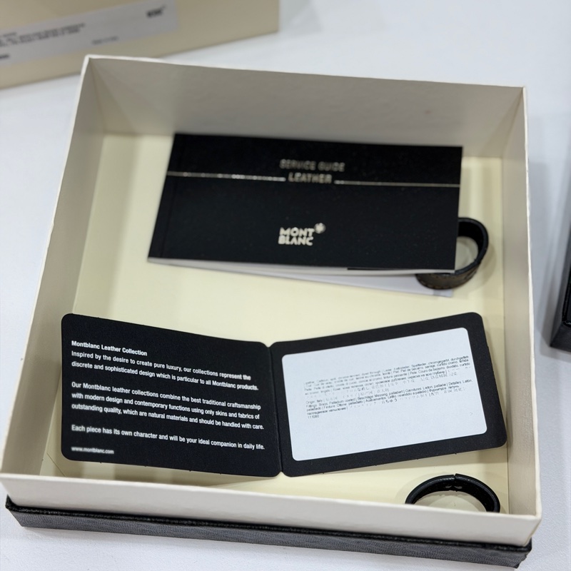 MONTBLANC 萬寶龍 雙面 黑色 棕色 馬蹄形 鍍鈀雙色 皮帶 腰帶-9