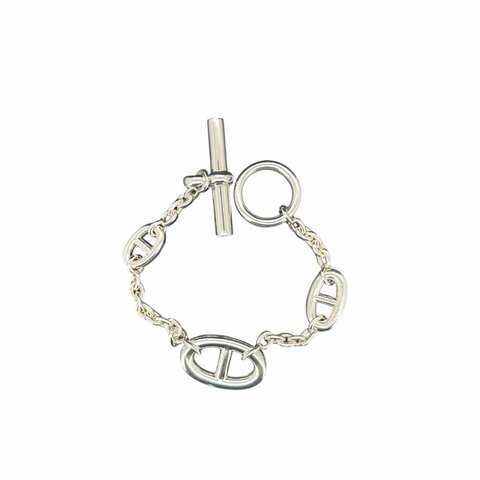 HERMES 純銀豬鼻手鍊