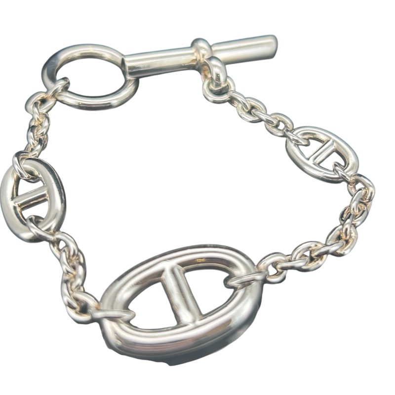 HERMES 純銀豬鼻手鍊-2