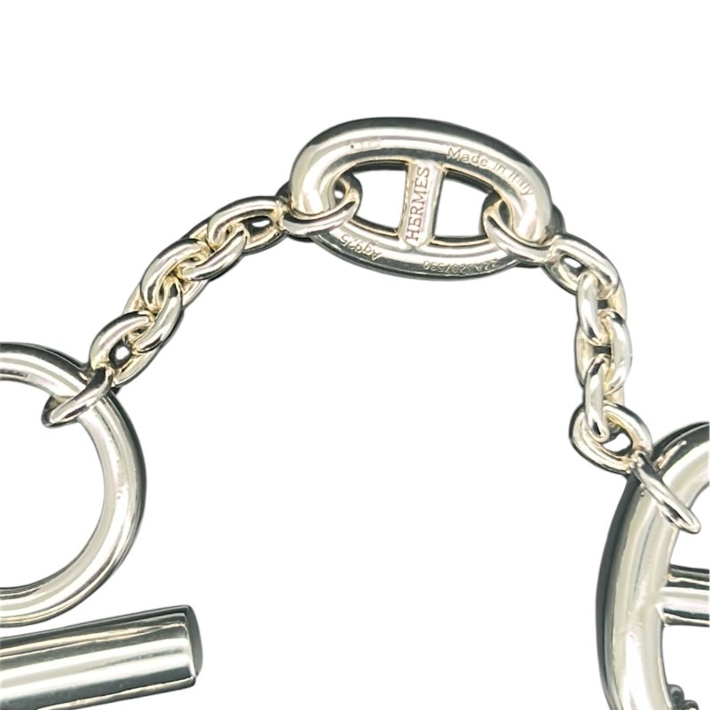 HERMES 純銀豬鼻手鍊-4