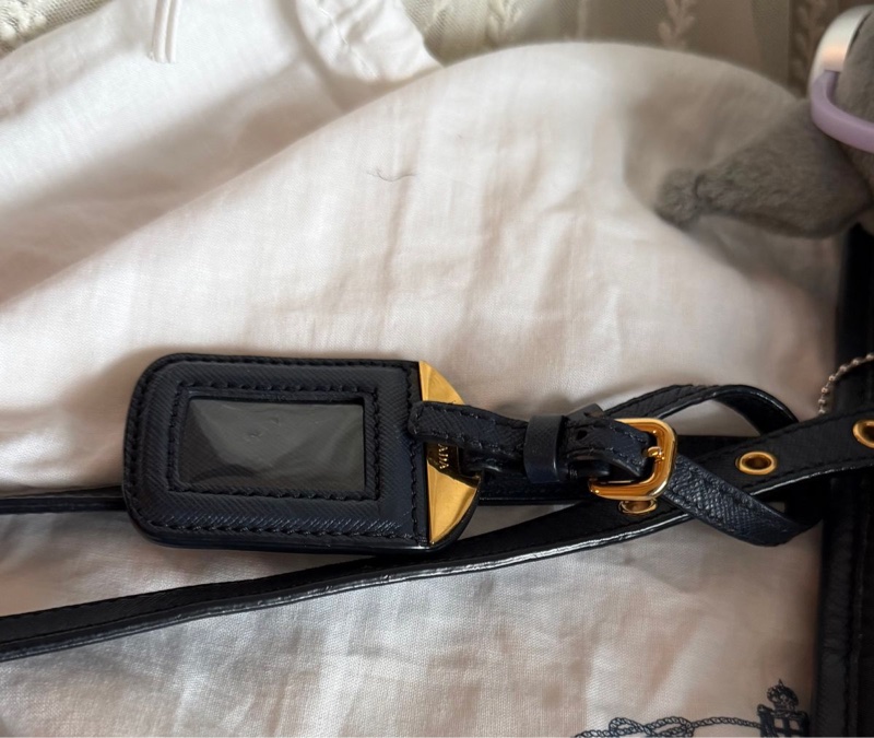 普拉特 深藍色尼龍托特包 prada nylon shoulder tote bag經典 實用性高 包 通勤包 包包 女生 男生-22